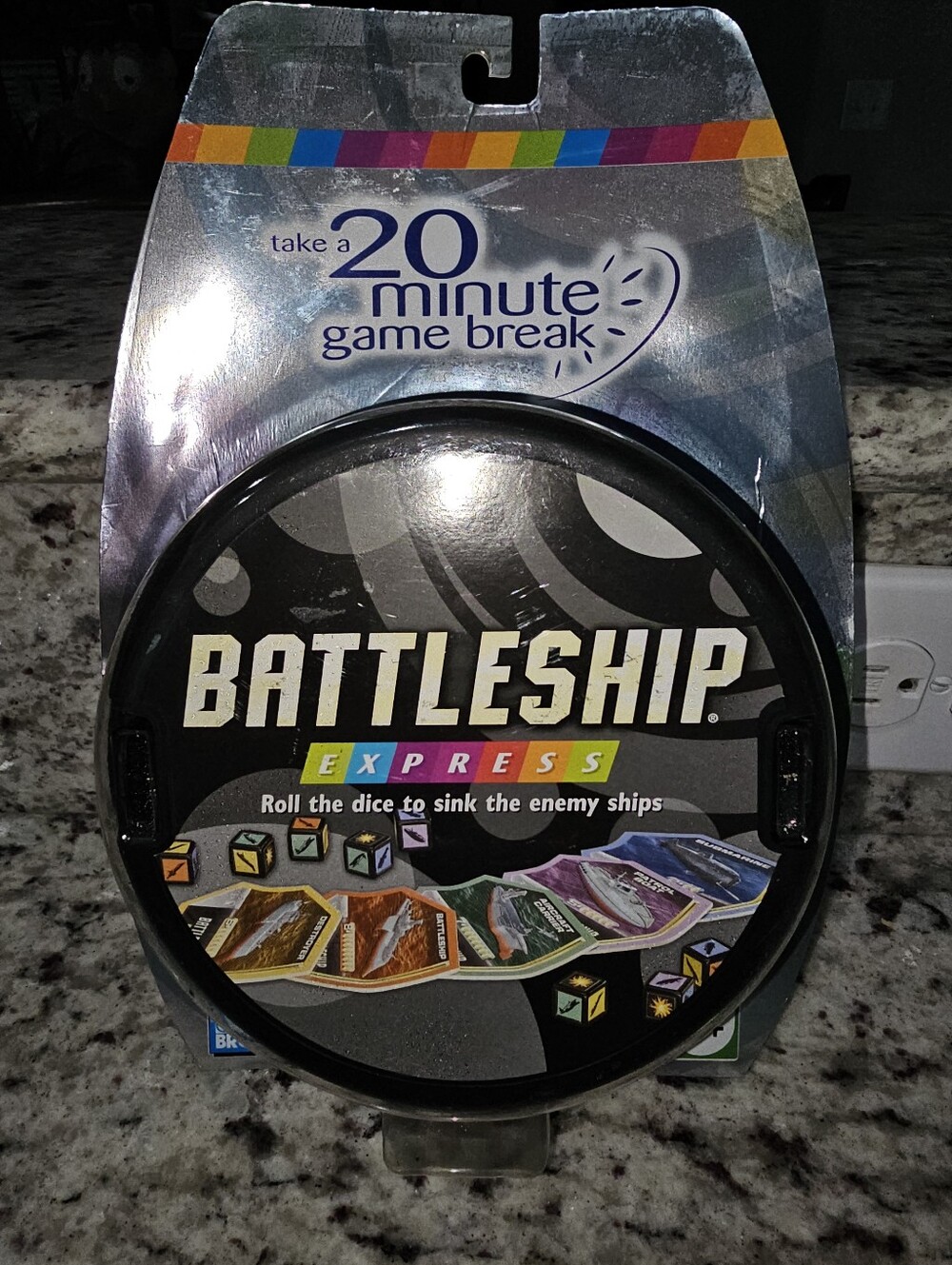 Hasbro Battleship Express Dice & Card Travel Game • Factory Sealed NWT